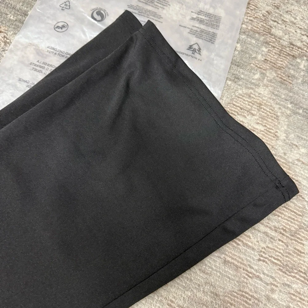 Guolezeev High Waisted Bellbottom Flare 70s Black Pants NWT - Picture 3 of 12